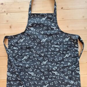 Apron with musical note print (men’s)